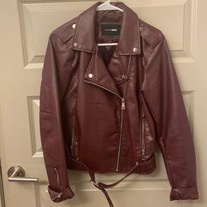Faux leather jacket